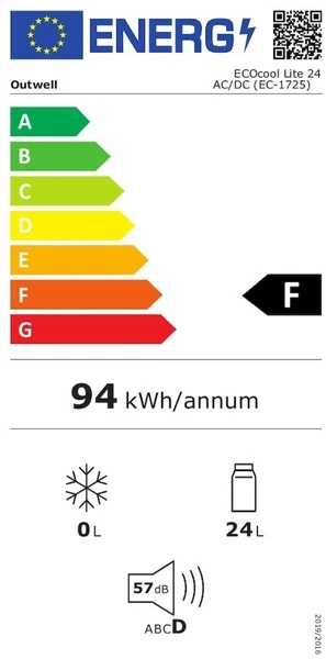 Outwell Ecocool Lite Elektrische Koelbox - 24 Liter - Donkerblauw - Afbeelding 5