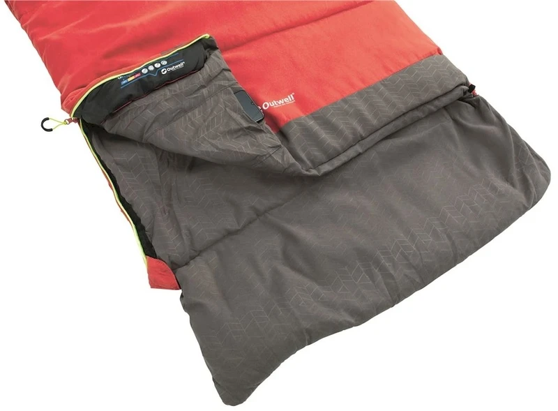 Outwell Celebration Lux Slaapzak - Rood - Afbeelding 3