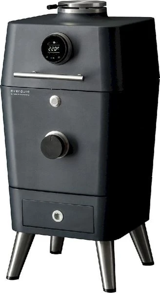 Everdure 4K Houtskool Barbecue Met Beschermhoes - Mat Zwart - Afbeelding 2