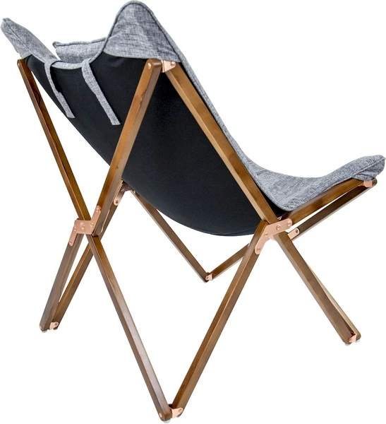 Bo-Camp Urban Outdoor Bloomsbury Vlinderstoel - Grijs - M - Afbeelding 4