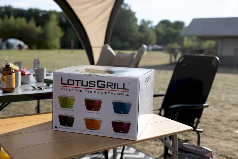 LotusGrill XL Hybrid Houtskoolbarbecue - Rood - Afbeelding 5