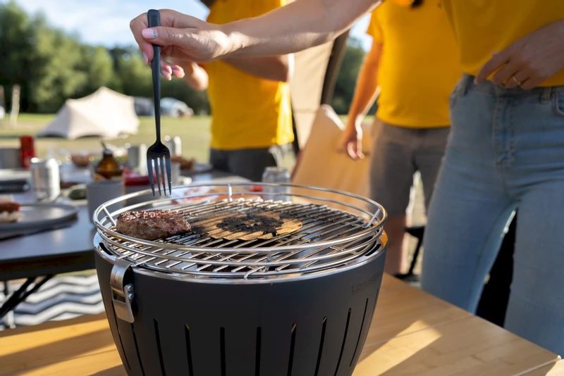 LotusGrill XL Hybrid Houtskoolbarbecue - Rood - Afbeelding 9