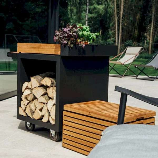 OFYR Mise En Place Table 65 PRO Black - Teak Wood - Afbeelding 2